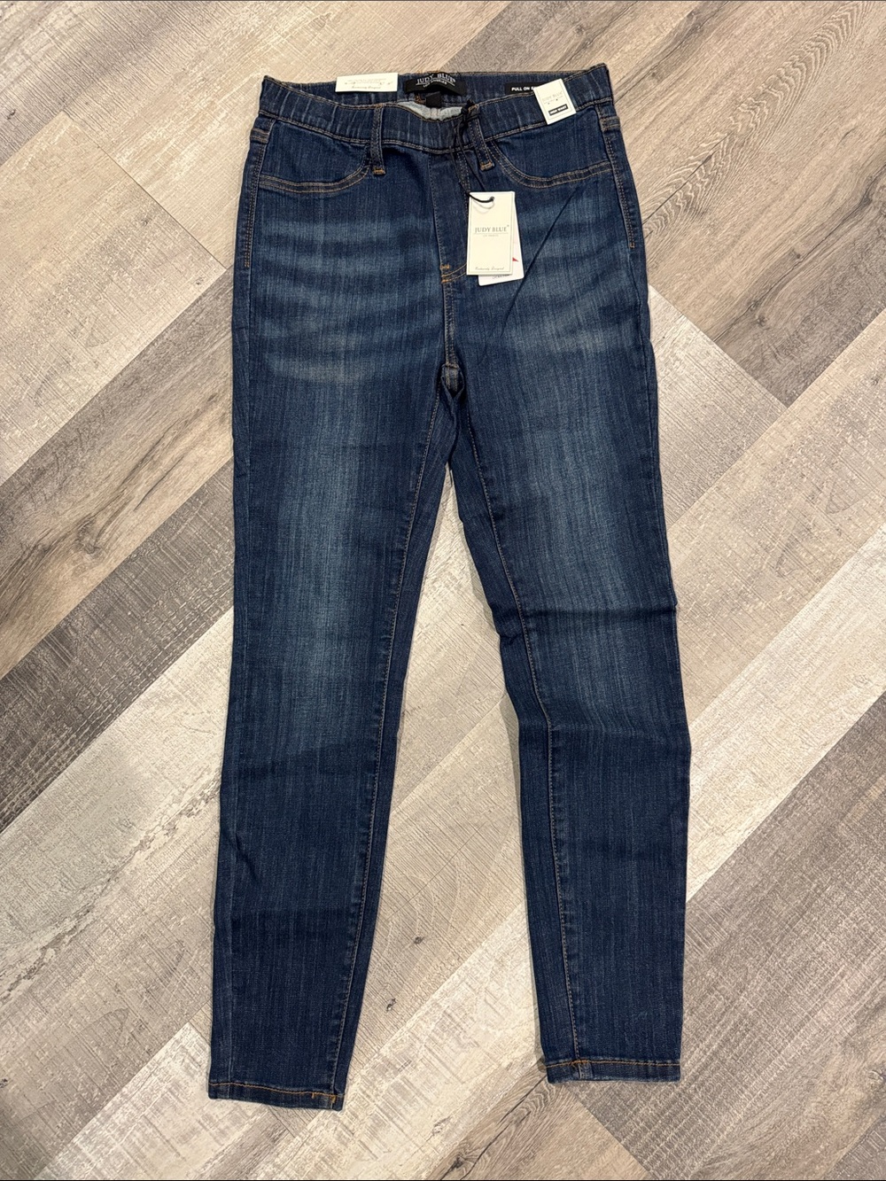 NWT Judy Blue Skinny Stretch Pull On Jeans Indigo Denim